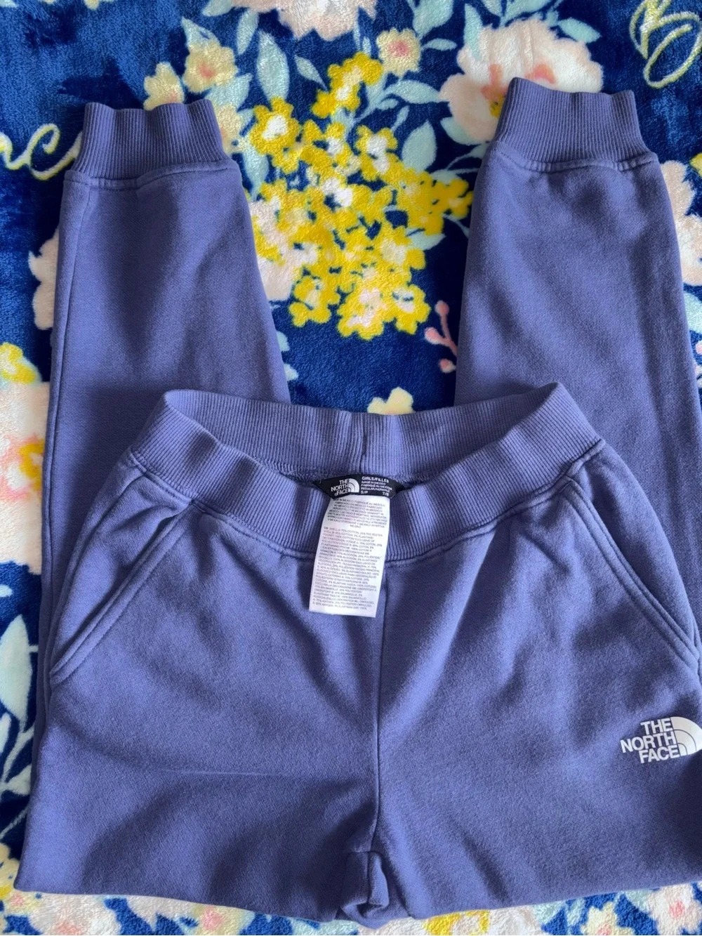 The North Face Kids Cove Blue/Purple  Jogger Sweatpants | Size: Girls 7/8